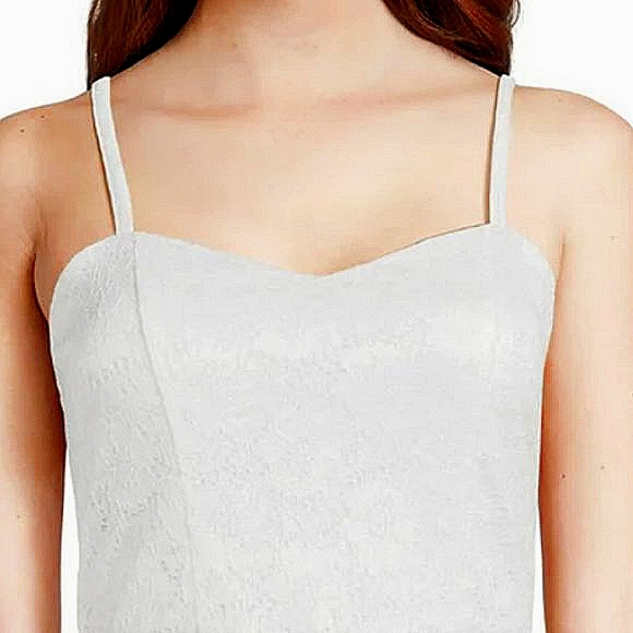 Lace High Low Asymmetrical Sweetheart neckline thin trap dress Plus Size Floral - Picture 8 of 17